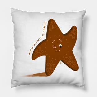 It's Martin the Chocolate Starfish Pillow