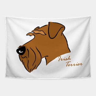 Irish Terrier silhouette Tapestry