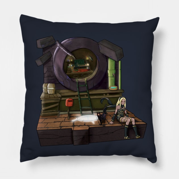 Gravity Mansion Pillow by Creative Wiz