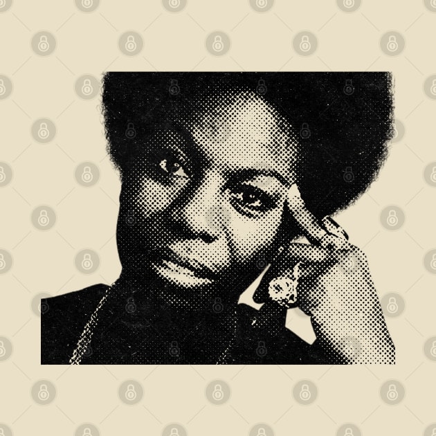 Nina Simone Halftone by Resdis Materials