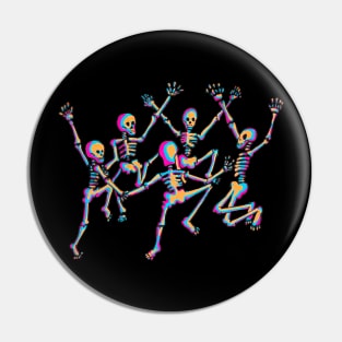 Danse Macabe - Pastel Goth Skeletons Pin