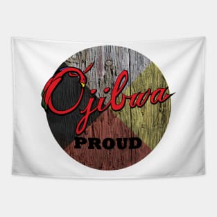 Ojibwa Proud Medicine Wheel Tapestry