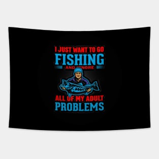 Black Panther Art - Fishing Tagline 3 Tapestry