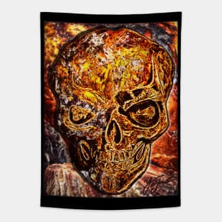 Mineral Skull Monarch Tapestry