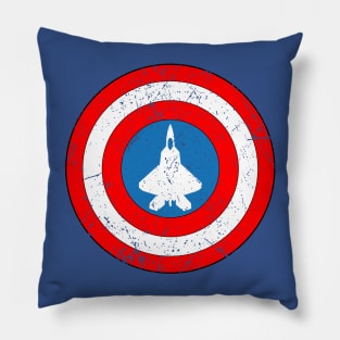 F-22 Raptor Shield Logo Pillow