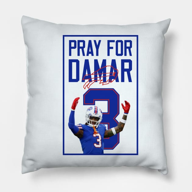 Love For 3 Damar Pillow by Mirrorfor.Art