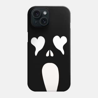 Gost face halloween funny shirt and mask Phone Case