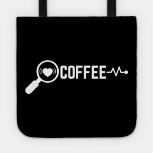 Coffee Heartbeat Shirt Tote