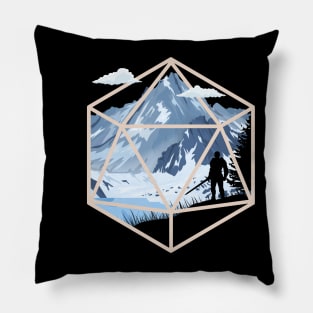 D20 Fantasy Worlds Pillow