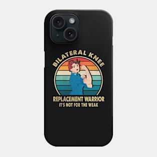 Bi-Lateral Knee Replacement Warrior Surgery Recovery Get Well Soon Phone Case