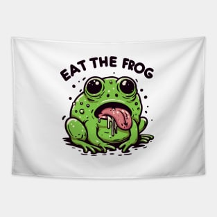 Eat the frog Tapestry