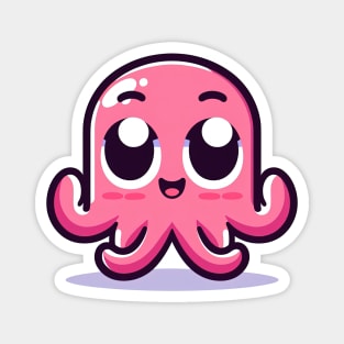 Pink funny octopus Magnet