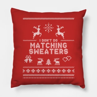 christmas is approaching santa ugly sweaters Pillow