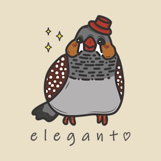 Elegant Zebra Finch T-Shirt