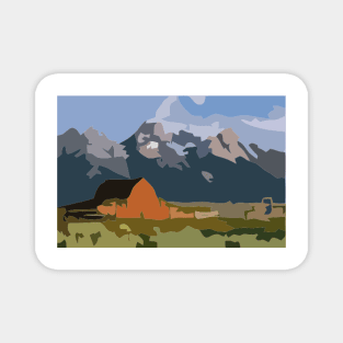 Grand Teton Painting Magnet