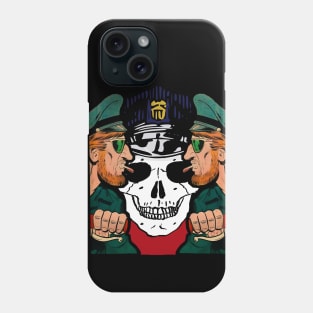 Rebel smoking and radical biker Phone Case