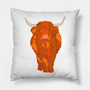 Highland cow Pillow