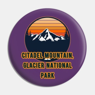 Citadel Mountain, Glacier National Park Pin