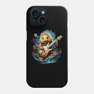 Puffer Fish Playing Guitar Phone Case