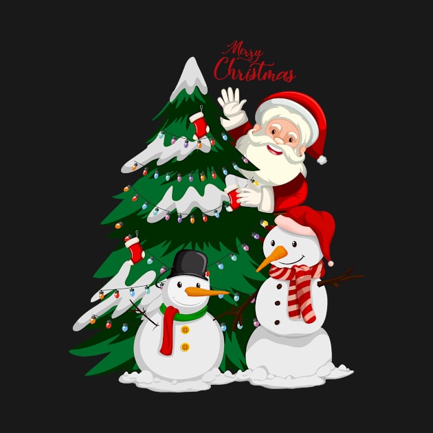 chrismas tree santaclaus by love shop store