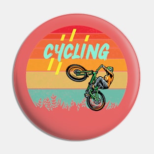 Mens Cycling biker vintage retro PAPA bicycle cyclist DAD Pin