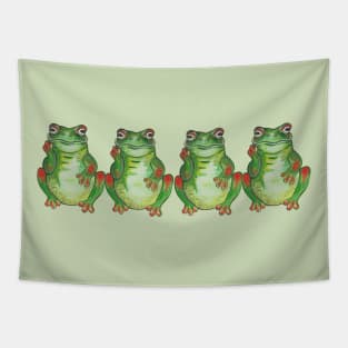 Green tropical frog Tapestry