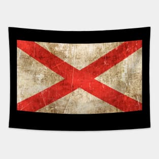 Vintage Aged and Scratched Northern Irish Flag Tapestry