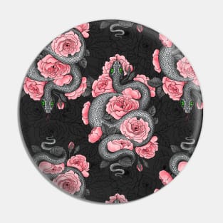 Snakes and  peach roses Pin