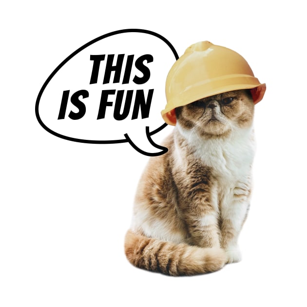 This is fun. Cat with hard hat. by I-dsgn