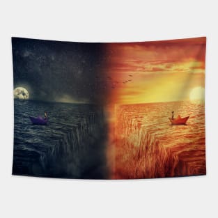 Two Worlds Collide Tapestry