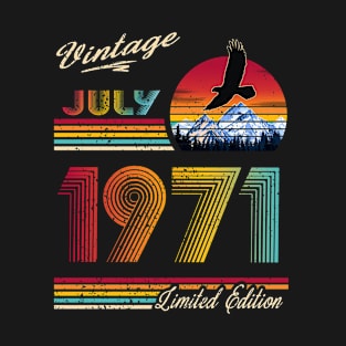 July 1971 Birthday T-Shirt