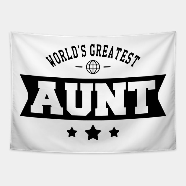 Aunt - World's Greatest Aunt Tapestry by KC Happy Shop