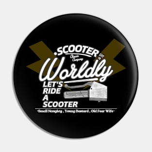 Worldy scooter Pin