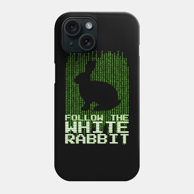 Follow the White Rabbit Phone Case by Meta Cortex