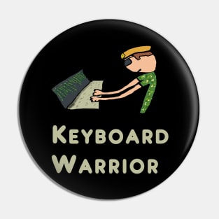 Keyboard Warrior Pin