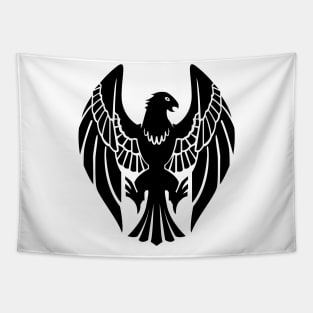 Black Eagles (Black and White) Tapestry