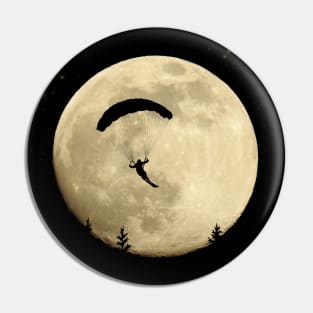 Speed Flying Moon Speed Riding Paraglider Pin