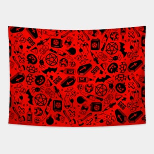 Halloween Pattern Tapestry