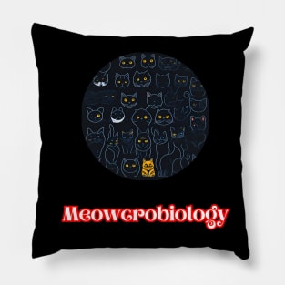 Meowcrobiology Pillow