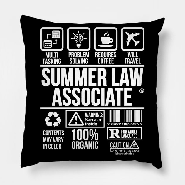 Summer law associate T-shirt | Job Profession | #DW Pillow by DynamiteWear