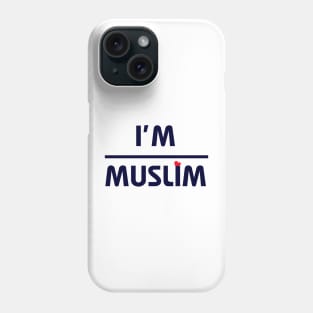 i'm muslim : Clear style Phone Case