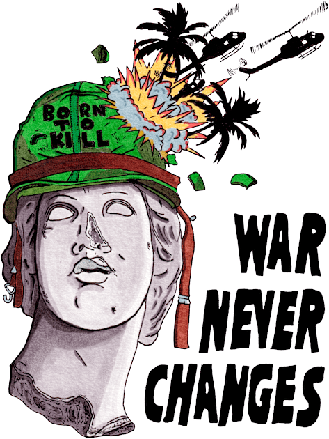 Vietnam War Vaporwave Kids T-Shirt by Hinchyinks  