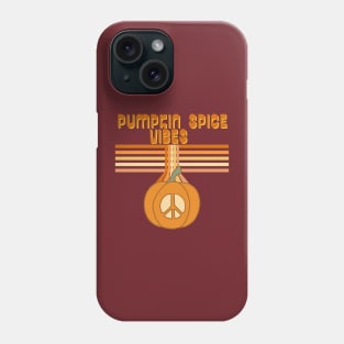 Pumpkin Spice Vibes Retro Holiday Spice Groove Phone Case