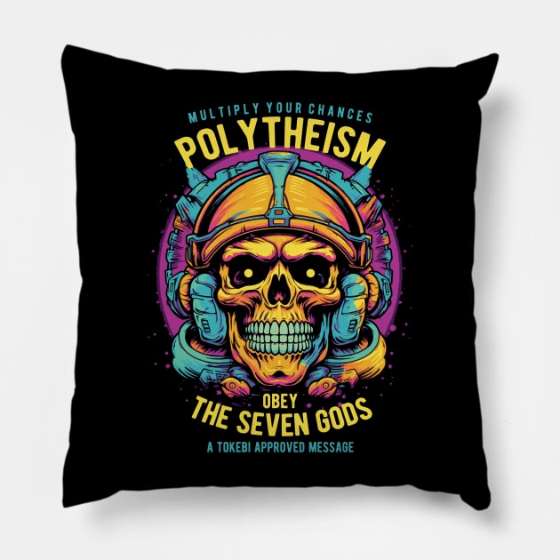 Polytheism Skull Pillow by TOKEBI