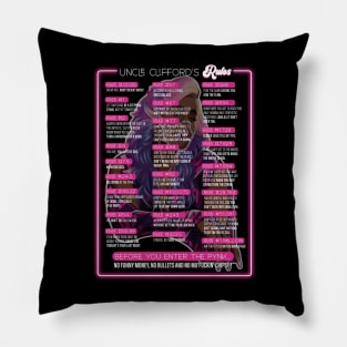 Uncle Clifford's Rules Pillow