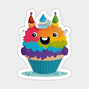 Cupcake Monster Magnet