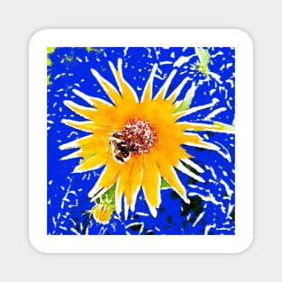 Vivid gerbera daisy pattern Magnet