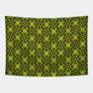 Green decorative pattern Tapestry