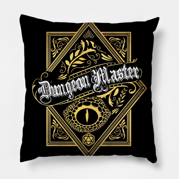 Dungeon Master Symbol Print Pillow by DungeonDesigns