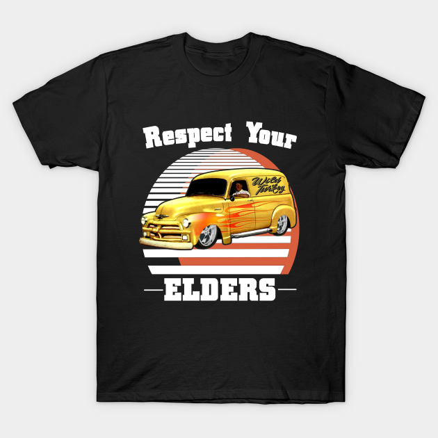 Discover Funny Car Guy - Respect Your Elders Classic Panel Truck - Truck - T-Shirt